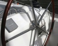 Rivestimento ruote timone in vera pelle per Beneteau Cyclades 43.4*