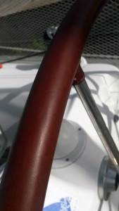 rivestimento ruota timone in pelle skinclò